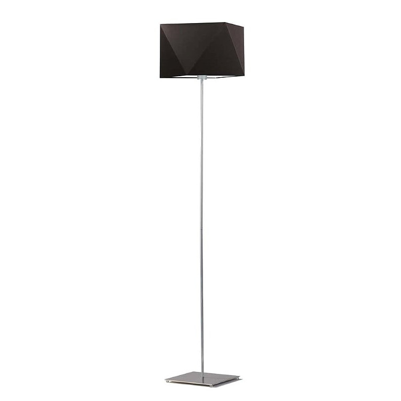 Lampadaire ANKARA E27 - chrome / marron 