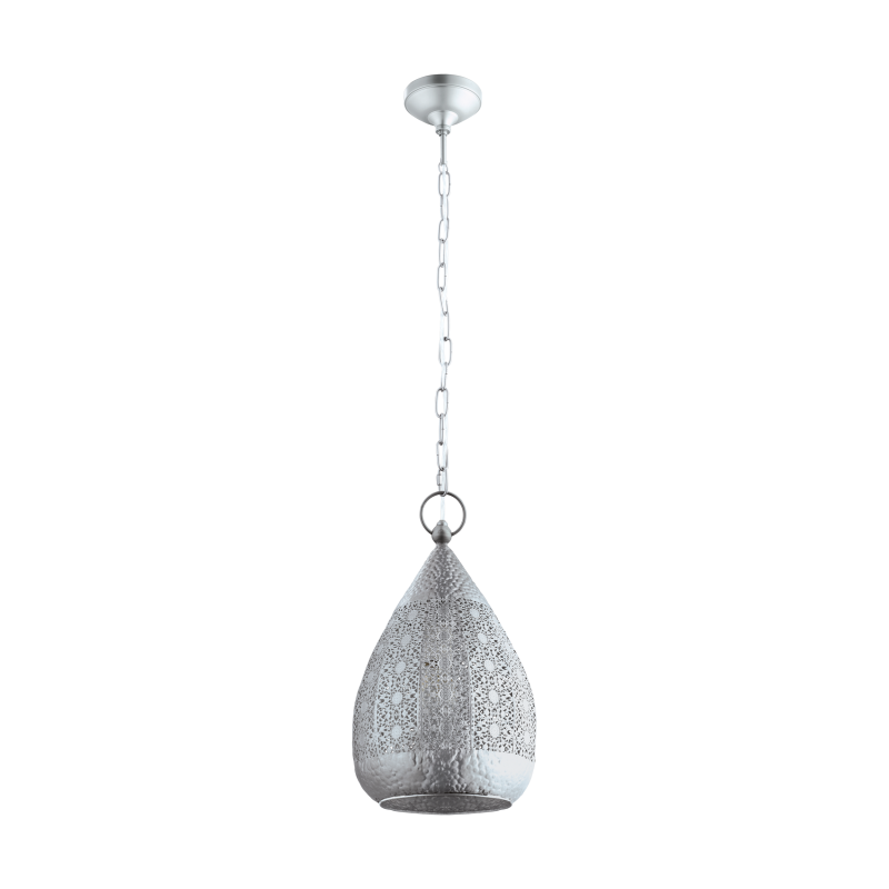Suspension luminaire design Lampa wisząca MELILLA Ø25 E27 - srebrny