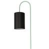 Lampadaire avec étagère RAVELLO E14- noir / vert 