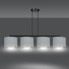 Lampe SuspendueHILDE 4xE27 design - gris / or