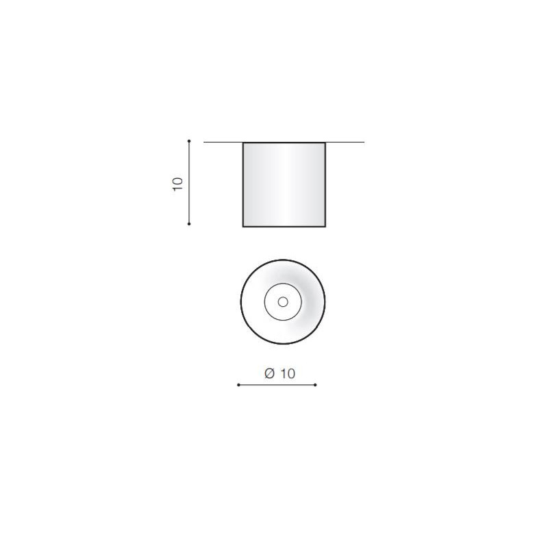 Downlight LED MANE 20W 3000K 23° - doré 