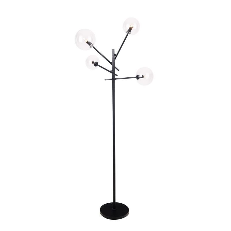 Lampadaire LOLLIPOP 4xG9 - noir 