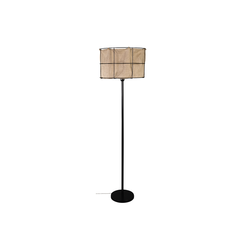 Lampadaire MARINERO E27 - noir / gris 