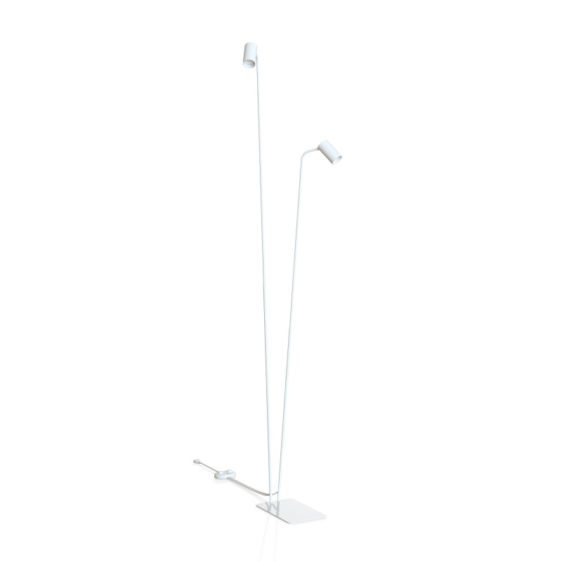 Lampadaire MONO 2xGU10 - blanc 