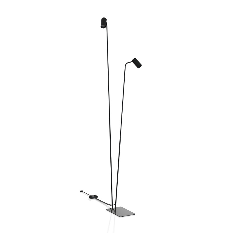 Lampadaire MONO 2xGU10 - noir 