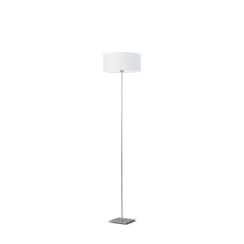 Lampadaire MEXICO E27 - chrome / blanc 