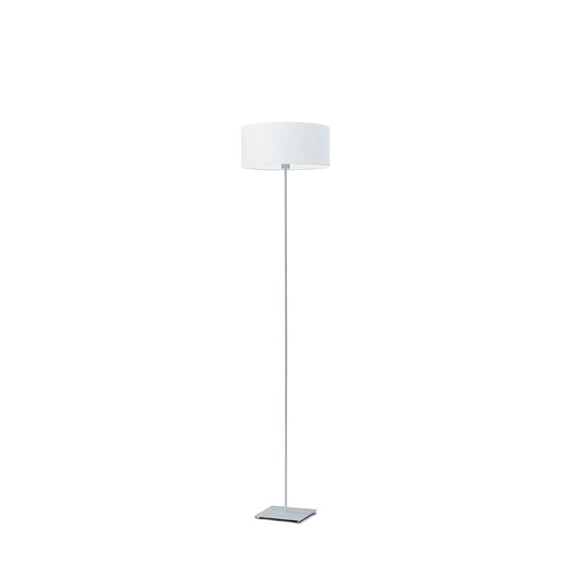 Lampadaire MEXICO E27 - argent / blanc 