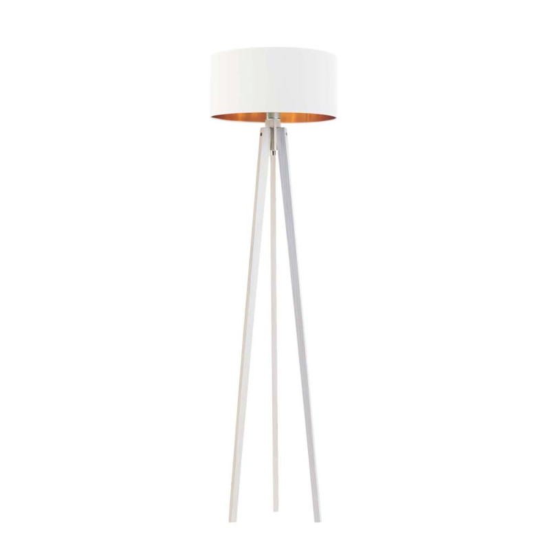 Lampadaire MIAMI GOLD E27 - blanc / blanc 