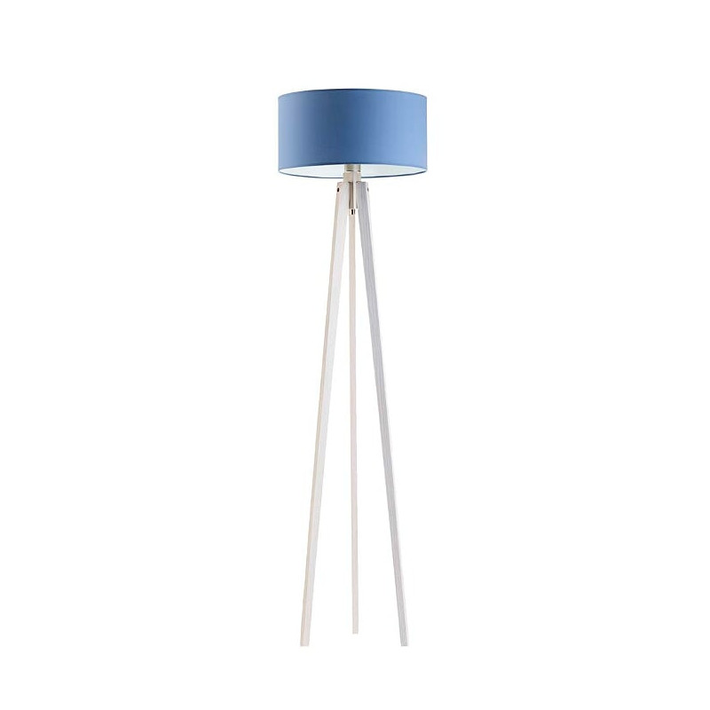 Lampadaire MIAMI E27 - blanc / bleu 