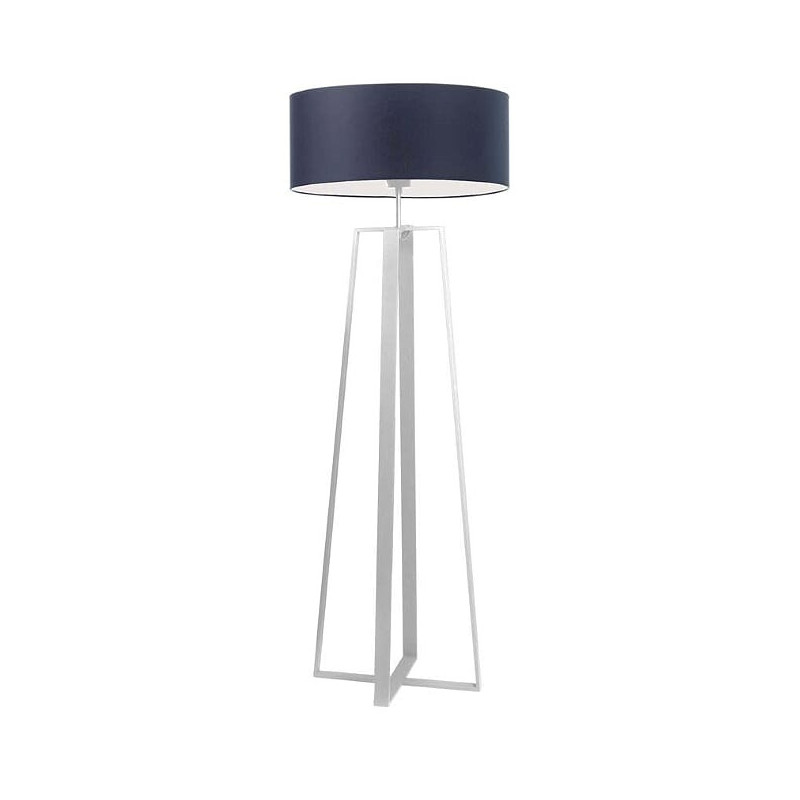 Lampadaire MOSS E27 - blanc / bleu marine 