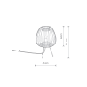 Lampadaire MUSE M E27 - blanc 