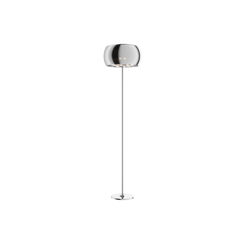 Lampadaire CRYSTAL 4xG9 transparent, argent 