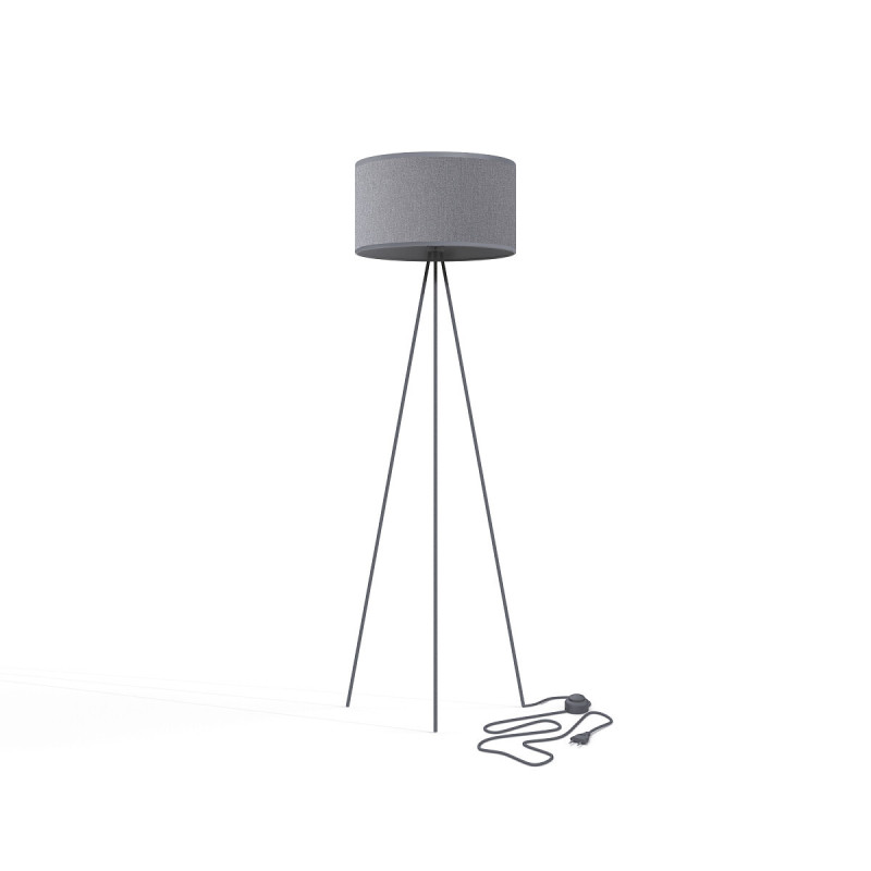 Lampadaire CADILAC E27 - gris 