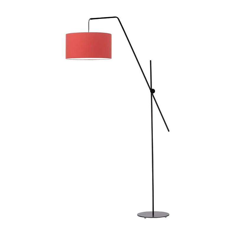 Lampadaire BILBAO E27 - noir / rouge 