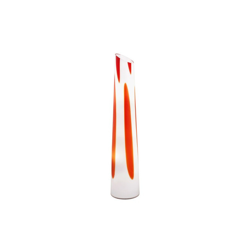 Lampadaire POLONIA 2xE27 - opale / rouge 