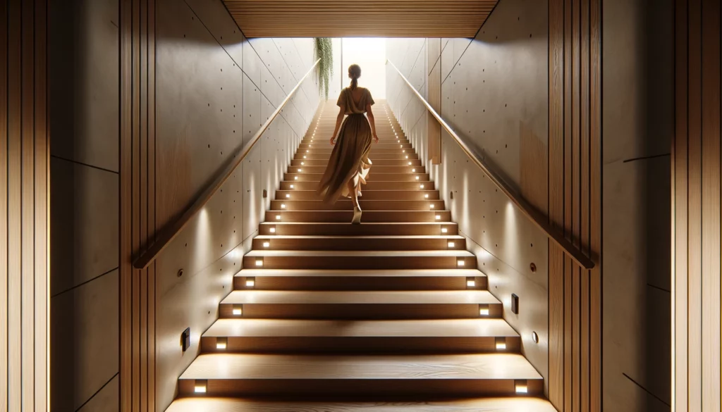 éclairage d'escalier design