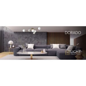 Le titre du produit en français est : "Lustre DORADO 6C 6xG9 - doré