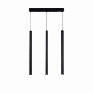 Le titre du produit traduit en français est : "Suspension LUNGO 3xG9 - noir