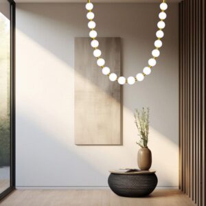 Lustre suspendu DORADO ROPE 2m LED CCT 3000/4000/6000 - doré