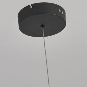 Lustre suspendu MELECA M avec serpent LED 36W CCT 3000/4000/6000K - noir