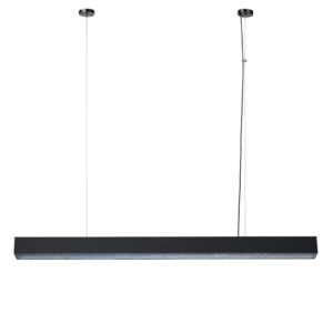 Lustre suspendu MIRA L LED 45W couleur CCT variable - noir