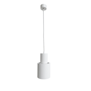 Lustre suspendu TOKIO TUBA Grande E27 - blanc