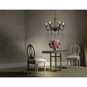 Lustre TARRAGONA W-6 6xE14 - noir
