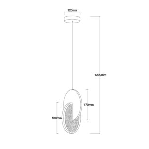 Plafonnier Circlo 1 LED 8W CCT 3000K/4000K/6000K - chrome