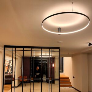 Plafonnier RING L LED 49W CCT 3000/4000/6000K - noir