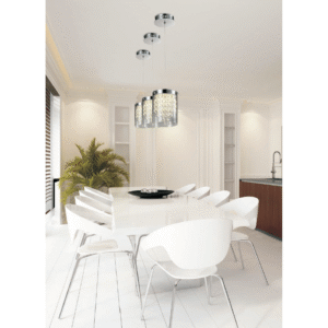 Plafonnier suspendu CANTOS 1 LED 6W 4000K - chrome