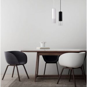 Plafonnier suspendu MANACOR 1 GU10 - noir/translucide