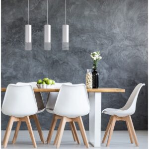 Plafonnier suspendu MANACOR 3 3xGU10 - blanc/translucide