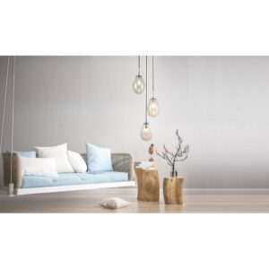 Suspension FONDI 1 E14 - transparent/chrome/noir