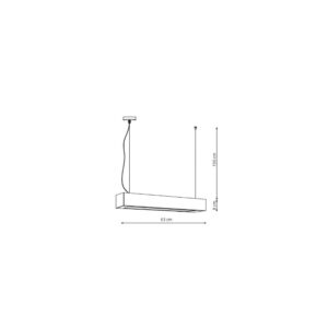 Suspension luminaire IBROS LED moyenne 18W couleur CCT variable - blanc