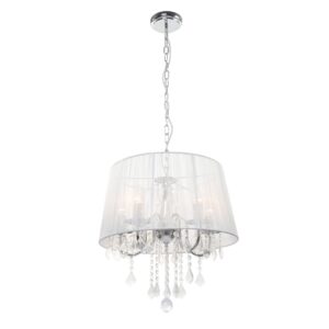 Suspension Mona 3 E14 - argentée