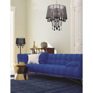 Suspension Mona 5 E14 - argentée