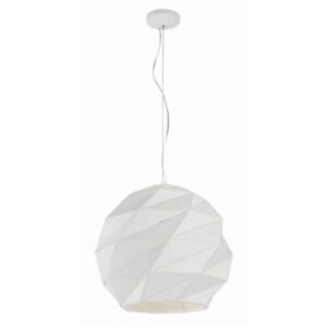 Suspension REUS grande boule 3xE27 - blanc