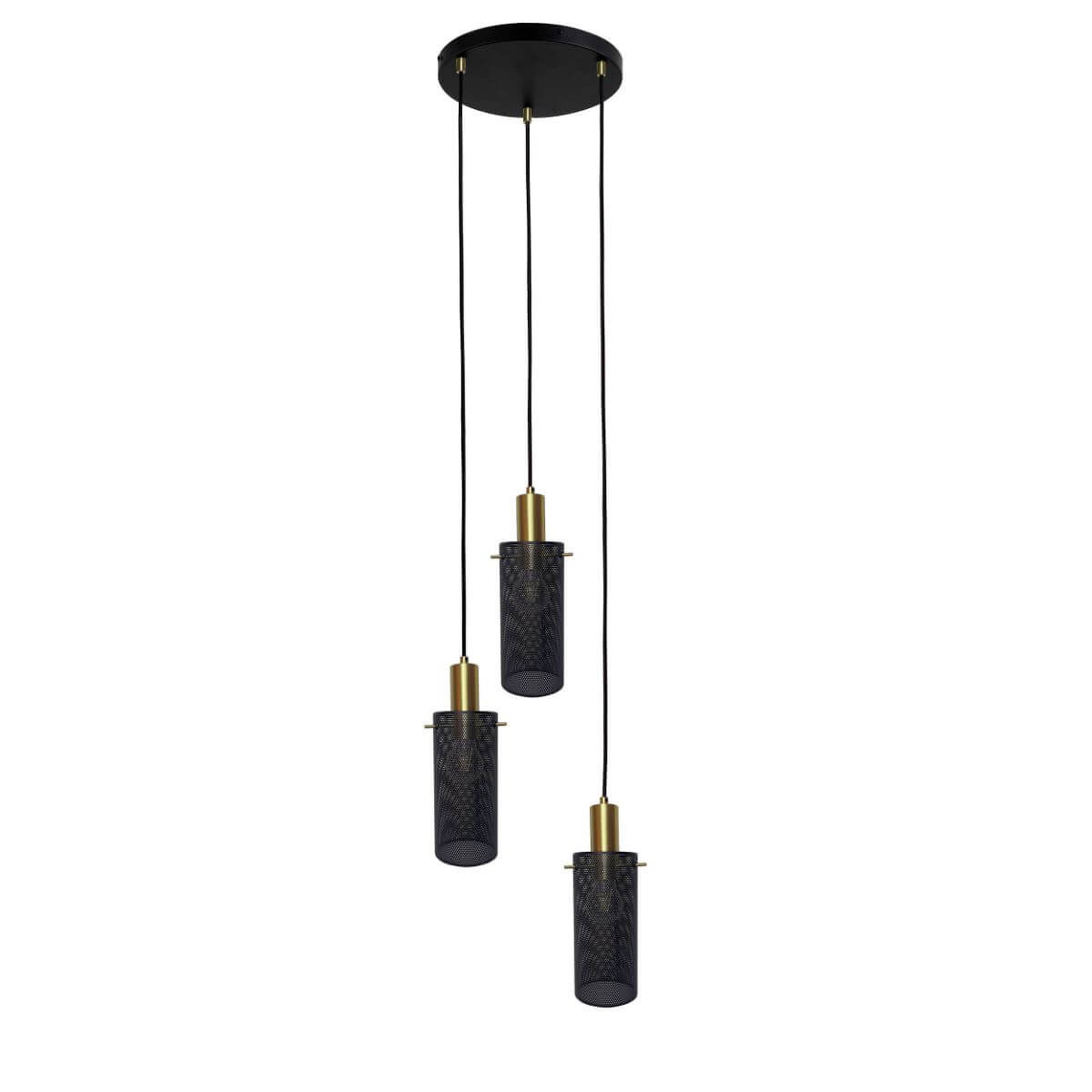 Suspension TIRANA 3xE27 - noir/doré Suspension TIRANA 3xE27 - noir/doré