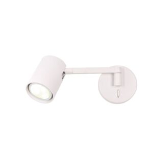 Applique de lecture avec bras articulé et interrupteur SNOW 1 GU10 - blanc