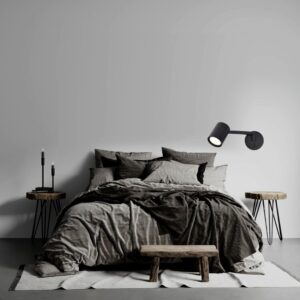 Applique de lecture avec bras articulé et interrupteur SNOW 1 GU10 - noir