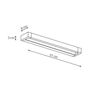 Applique DENVER LED 20W 4000K IP44 - blanc
