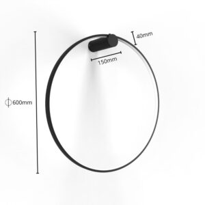 Applique MIRROR LED 35W 3000K IP44 - noir