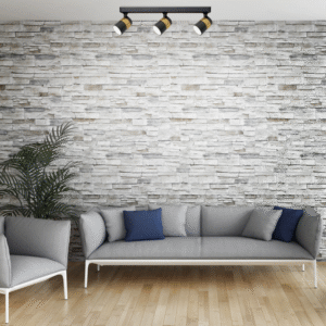 Applique murale ANILLO 3 3xGU10 - noir/doré