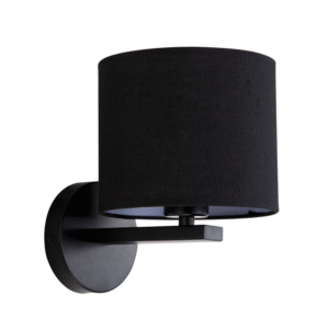 Applique murale CECINA E27 - noir/noir