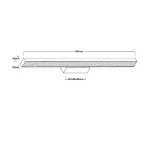 Applique murale de salle de bain AQUA M LED 20W CCT IP44 - noir
