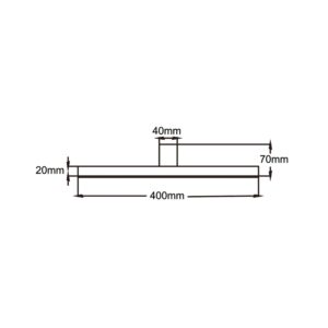 Applique murale de salle de bain NEVADA M LED 12W 4000K IP44 - noir