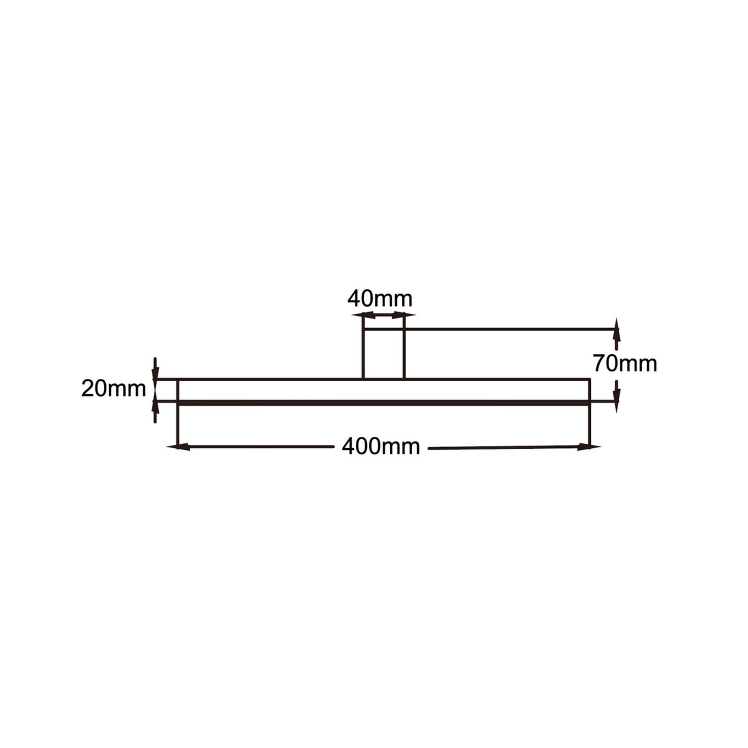 Applique murale de salle de bain NEVADA M LED 12W 4000K IP44 - noir Applique murale de salle de bain NEVADA M LED 12W 4000K IP44 - noir