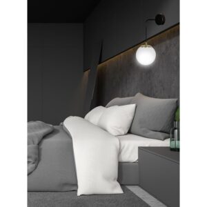 Applique Murale Design OGNIS K1 Noir - Élégance et Qualité Polonaise
