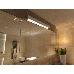 Applique murale IBROS LED moyenne 9W 4000K IP44 - noir mat