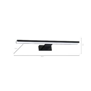 Applique murale LED SHINE NOIRE 60 cm 13,8W